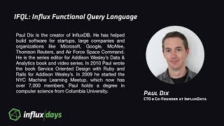 Paul Dix [InfluxData] | Welcome | InfluxDays 2017