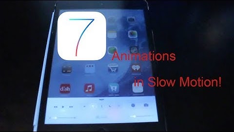 iOS 7 Animations in Slow Motion