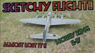 Hobbyking B-17 crazy flight ,