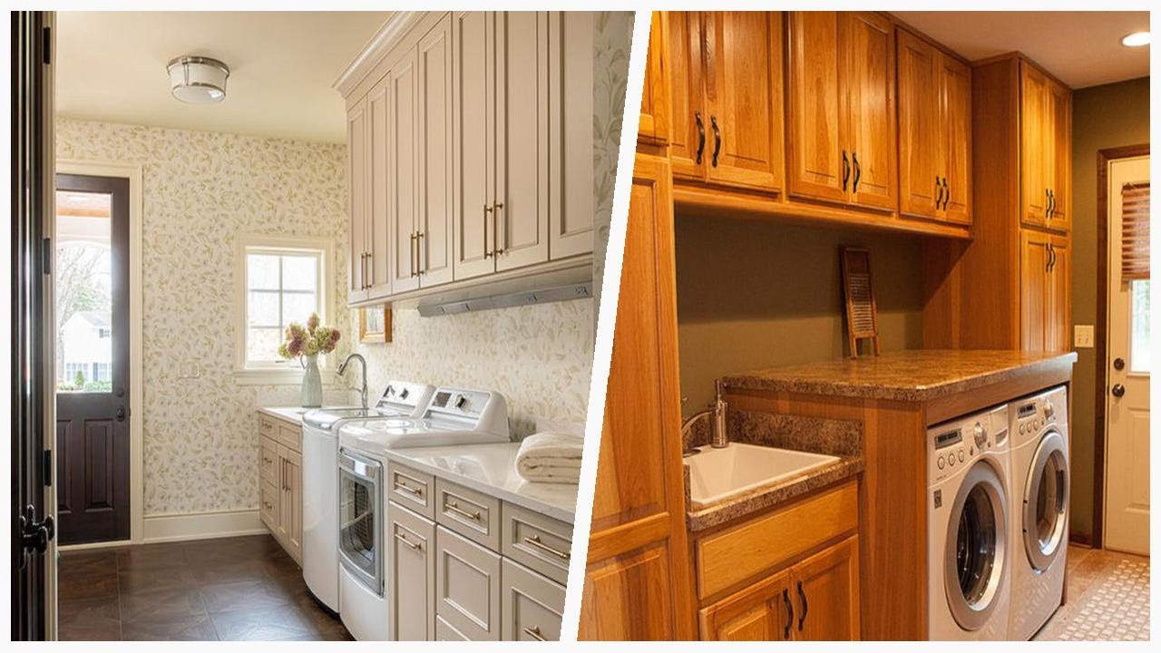Transform Your Laundry Room: Chic Beige & Pink Solutions | Designer ...