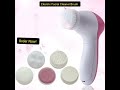 Electric 5 in 1 Facial Cleansing Brush – Deep Clean, Massage &amp; Blackhead Remover,Skin Care Spa Tool