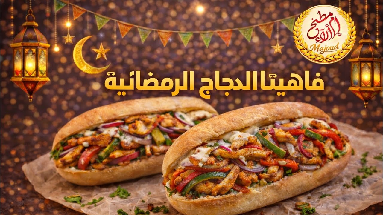 سلسة افطارنا | ساندويش فاهيتا الدجاج 🌙🔥 