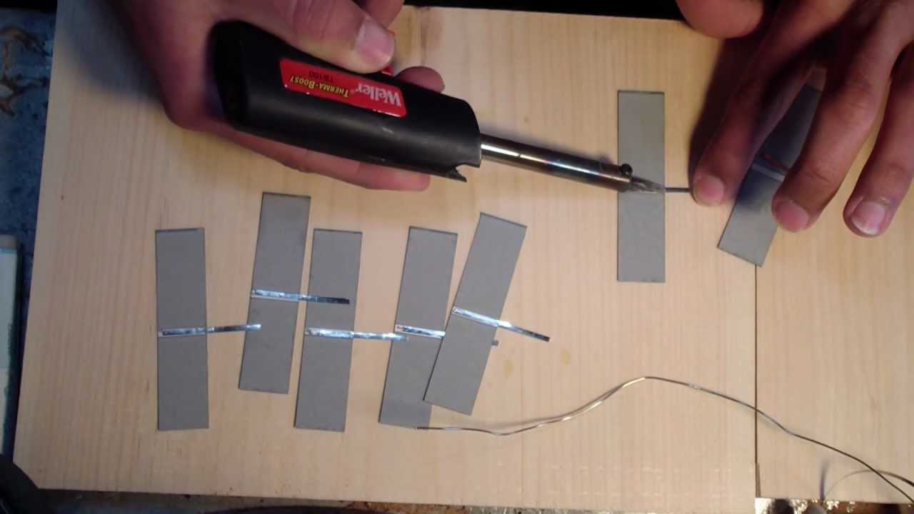 Solar Cell Soldering Pt 1 The Bottoms YouTube