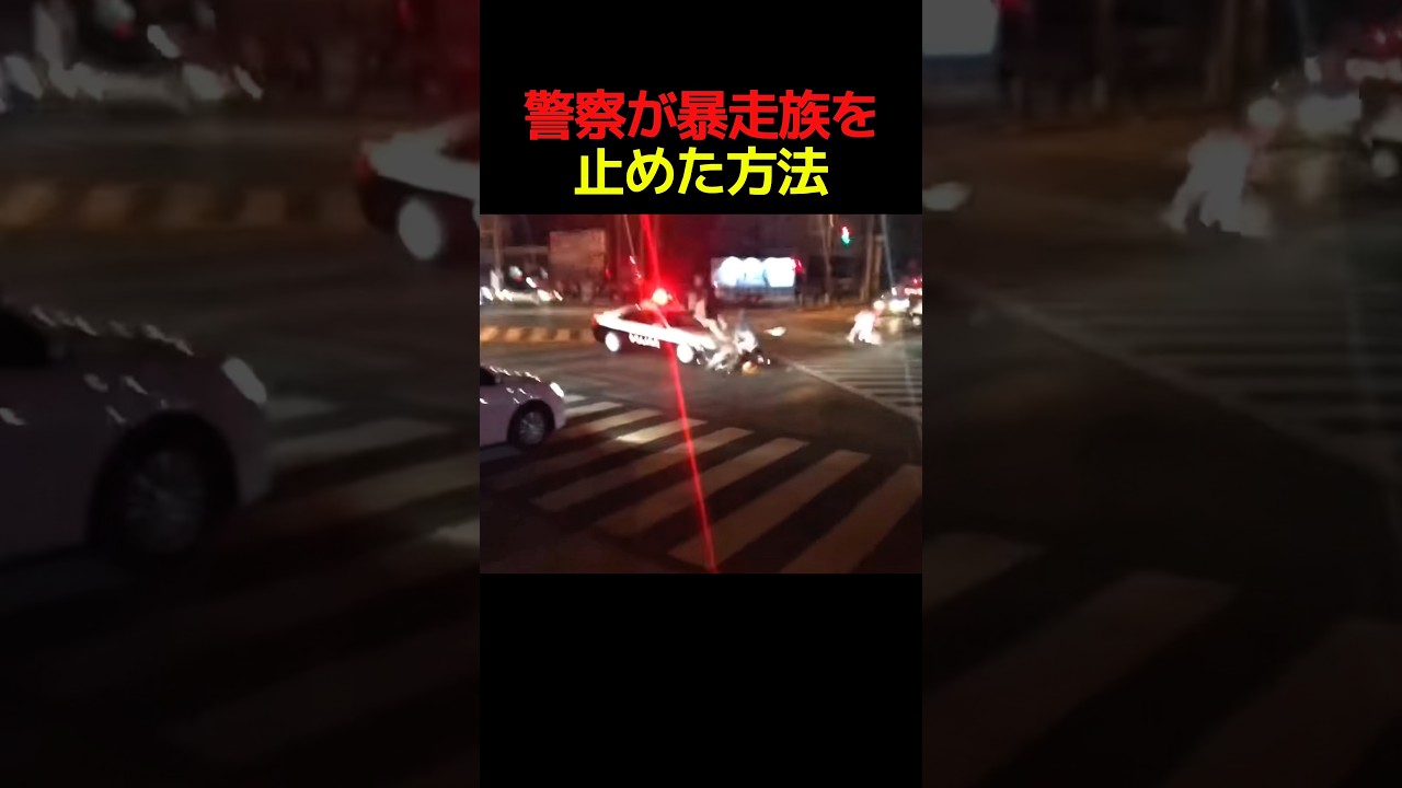 警察が暴走族を止めた方法 #すごい #解説 #バイク