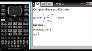 Working with the Compound Interest Formula (Discrete)