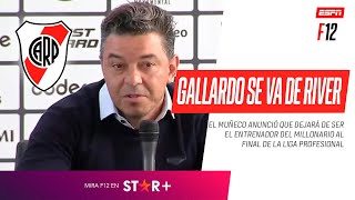 'NO VOY A SEGUIR EN #RIVER, ES LA DECISIÓN MÁS DIFÍCIL': Marcelo Gallardo se va del Millonario