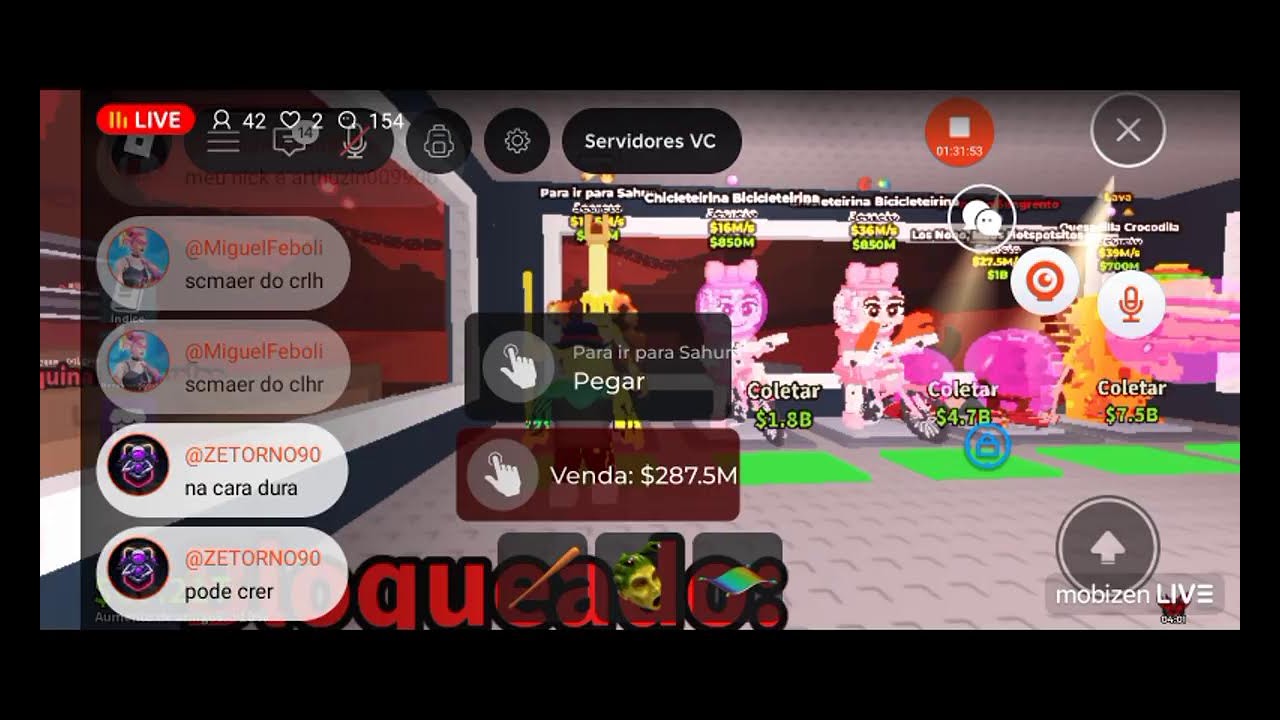 Live de pvp ou troca