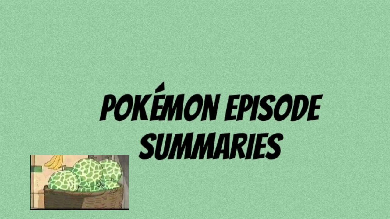 Pokémon anime pichu bros special summary 