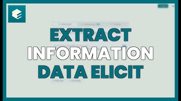 EXTRACT INFORMATION and DATA with ELICIT AI step by step