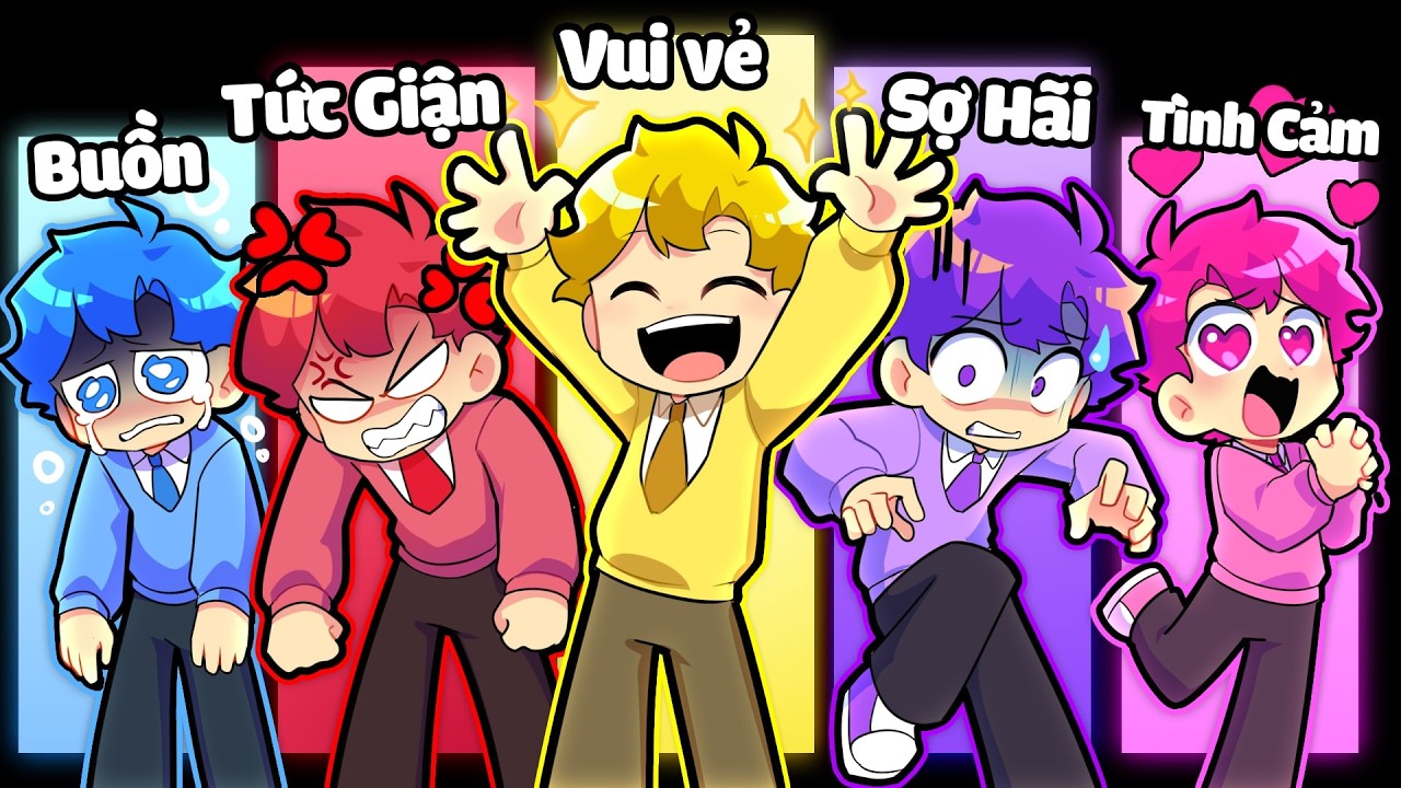 Hiha Bất Ngờ Xuất Hiện 5 CẢM XÚC HIHA Trong Minecraft 😱🤣