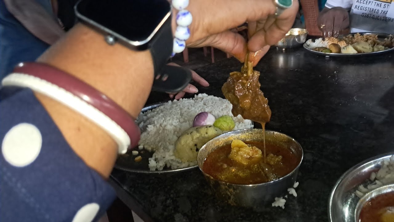 ପ୍ରସିଦ୍ଧ ମଟନ ଜୟା ହୋଟେଲ ରେ  !! ଉଷୁନା ଭାତ ସହିତ ମଟନ ତା ସହ ଆଲୁ ଭରତା  !! ସାକ୍ଷୀଗୋପାଳ