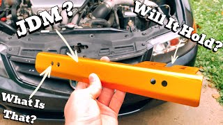 License Plate Relocated - Acura TSX
