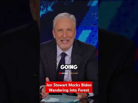 Jon Stewart Mocks Biden Wandering Into Forest 