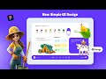 Interactive Farm Dashboard design: Figma Tutorial For Beginner