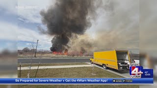Spanish Fork brush fire being investigated as suspicious human-caused