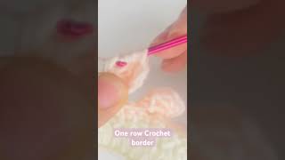 Bobble crochet border edging #crochetborder