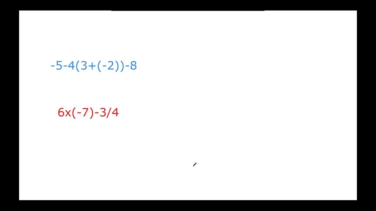TI84 CalculatorNegative Sign vs. Minus Sign YouTube