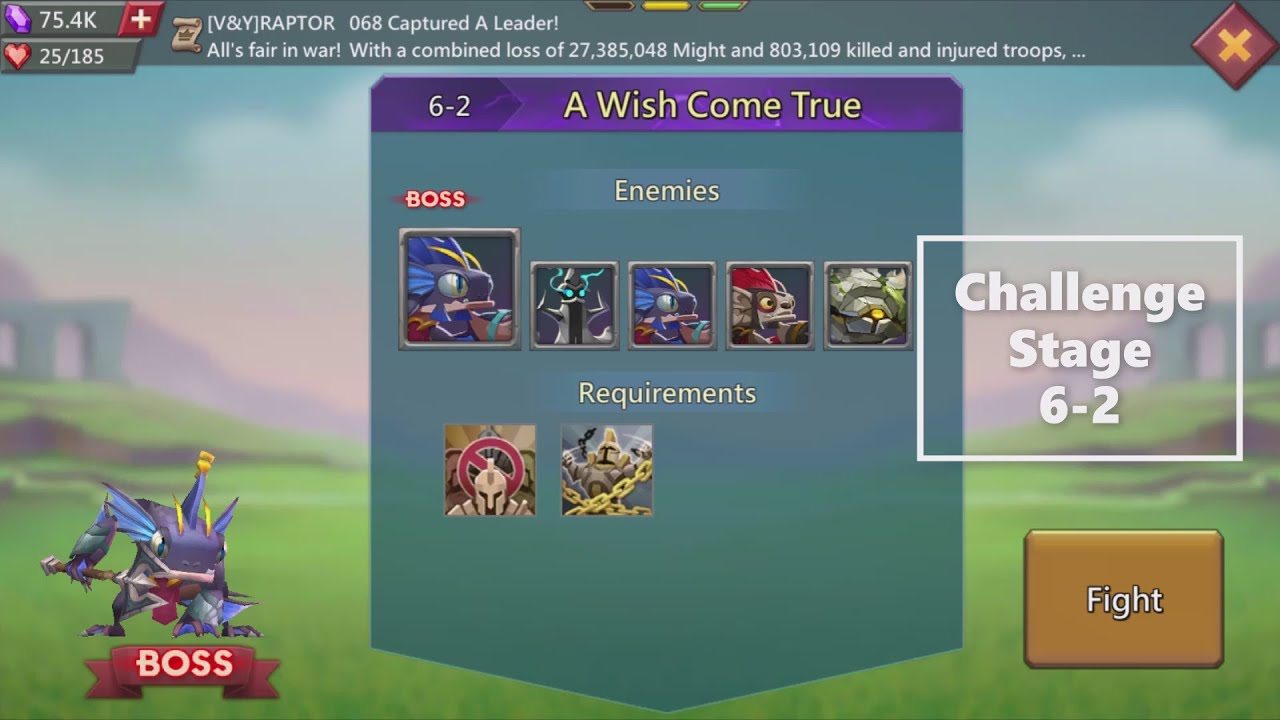 Lords Mobile F2P Challenge Stage 6-2