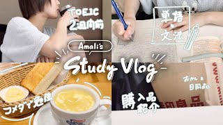 Study Vlog|TOEIC二週間前の過ごし方|金フレ・出る1000で徹底トレーニング🔥