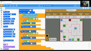 Programacion de Robot en Vexcode (Laberinto de paredes)