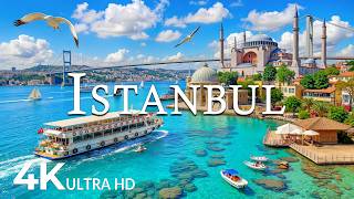 FLYING OVER ISTANBUL (4K UHD) – Soothing Music Along With Beautiful Nature Video - 4K Video ULTRA HD