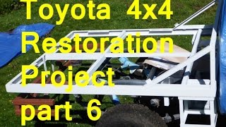 Toyota 4x4 pickup to flatbed camper conversion - part 6