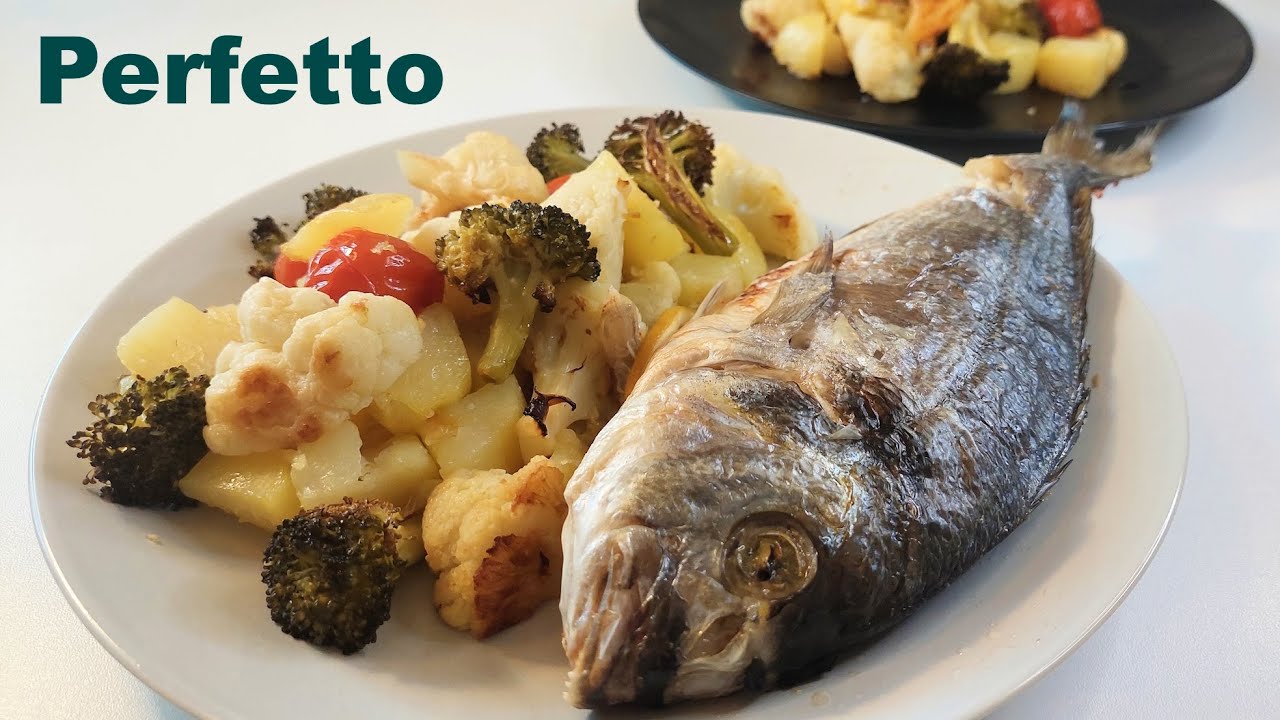 Рецепт Рыбы с овощами. Здоровая еда ❤ на ужин, обед, праздник!