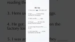 Lie vs Lay in English | The Most Confusing Grammar Pair! Can You Pass This Quiz? Try Now!