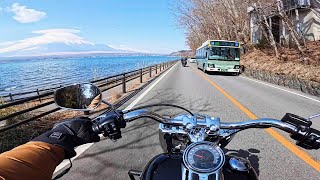 Harley Davidson Fat Boy Ride Mt FUZI Touring asmr