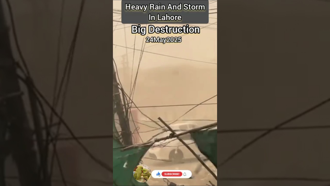 Heavy Rain And Storm In Lahore😪