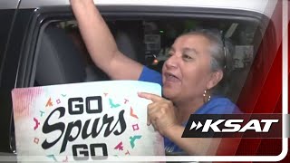 WATCH: Spurs fans go honking on Commerce Street after Game 6 win against OKC Thunder