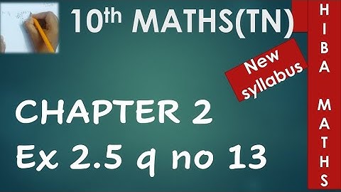 10th Maths Chapter 2 exercise 2.5 question 13 arithmetic progression tn samacheer hiba maths