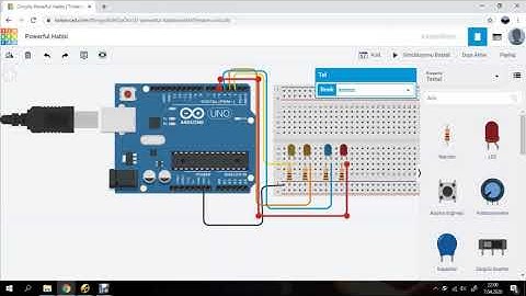 Tinkercad Devre Tasarımları Ders-2 (4 Led Yakma)