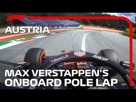 Max Verstappen's Onboard Pole Lap | 2021 Austrian Grand Prix | Pirelli