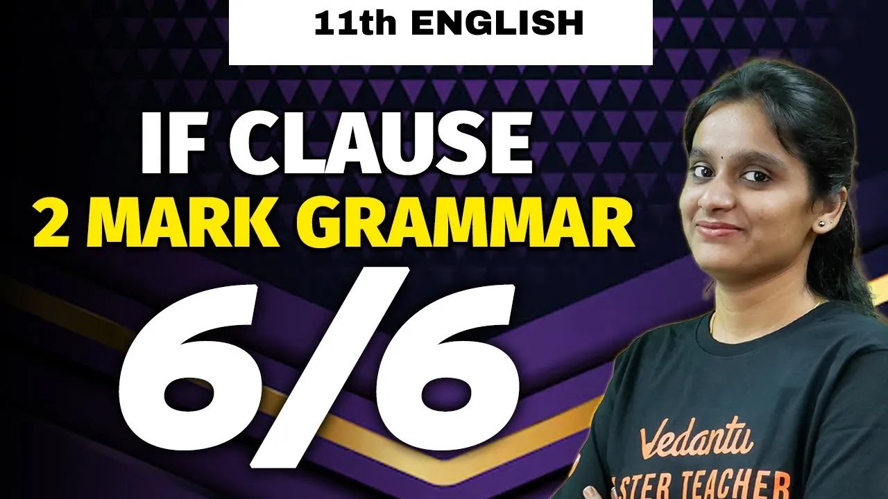 11th 12th English If Clause Important Public Exam 2025 State Board Tamil