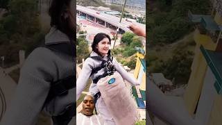 Bungee 😲😭Jumping With Rope In Beautiful Place Adventures #shorts