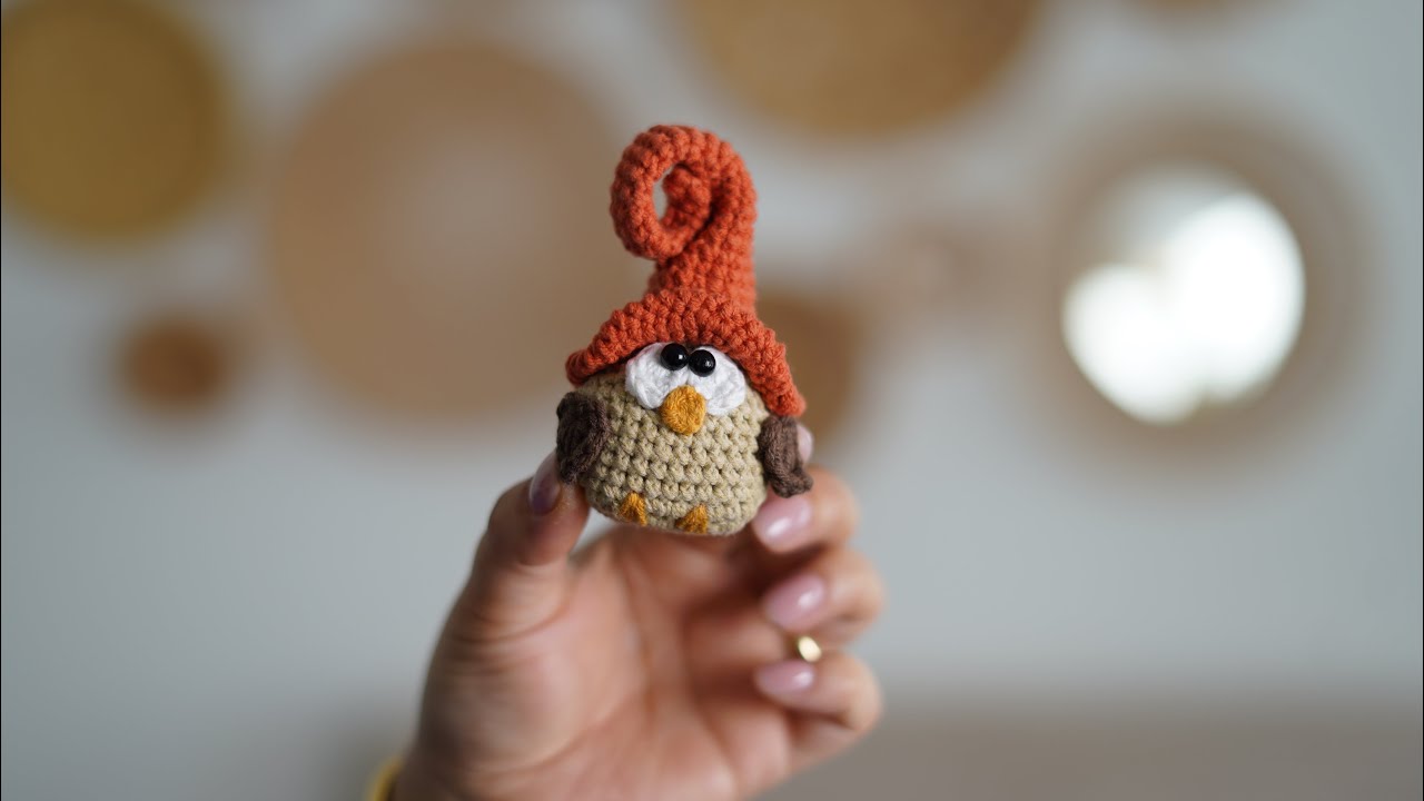 آموزش جاکلیدی جغد/owl keychain crochet