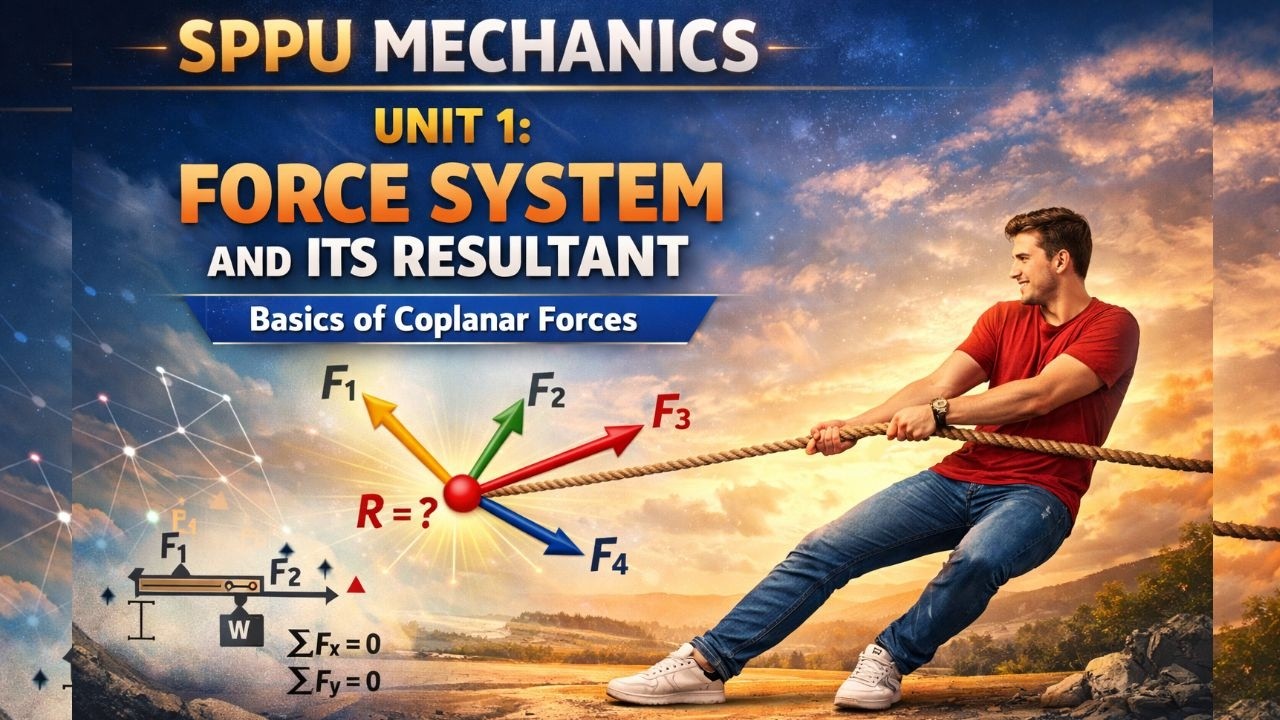 SPPU Mechanics Unit 1 Full Concept | Force System & Resultant