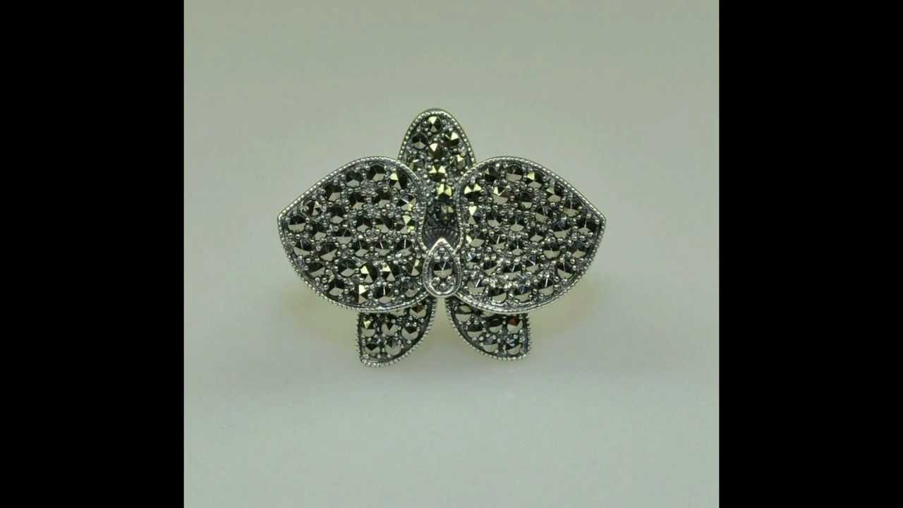 YuMostar: Markasit Silberring Gr: 17,5