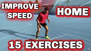 Badminton Training: 15 EXERCISES  SPEED at HOME