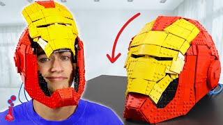 LEGO Iron Man Helmet that OPENS (NO Electronics)