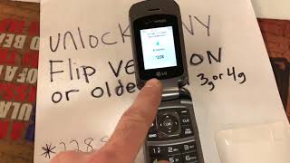 How to unlock any Old Verizon cell phone Non 3g Or 4g