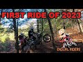 First ride of 2023 over the hill enduro riders