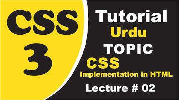 CSS Tutorial in Urdu & Hindi | Complete CSS Course For Beginners to Advanced | Step By Step Tutorial