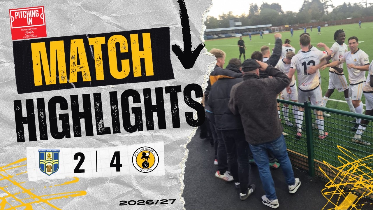 Highlights: Bishops Stortford 2-4 Racing Club Warwick | 17/10/2026 | SFLPC