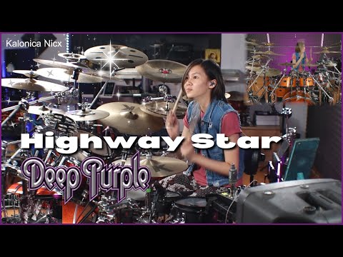 Highway Star - Deep Purple - Ian Paice  Drum cover by Kalonica Nicx 