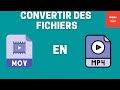 Comment convertir des fichier vido mov en