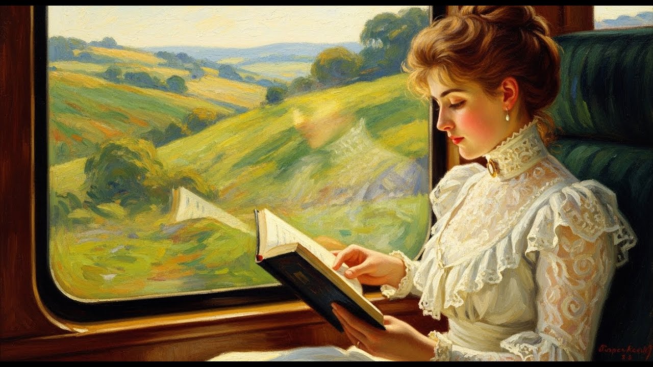 Visual Poem | A Train Journey with Monet | 4K Impressionist Ambience