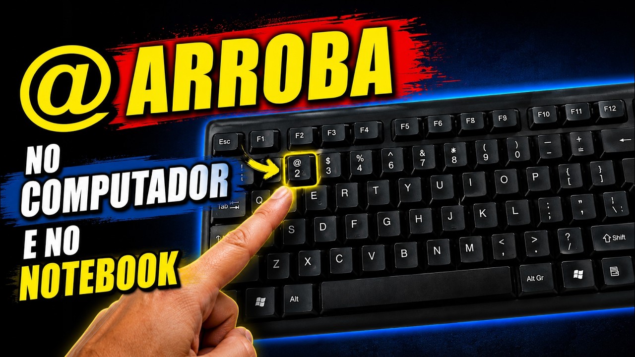 Como Colocar Arroba (@) no Teclado do Notebook e no PC