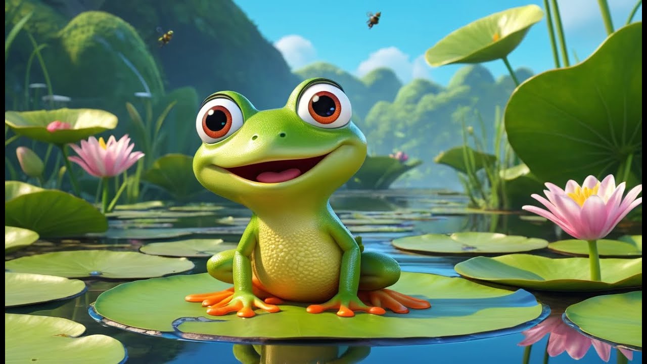 Five Little Speckled Frogs – Counting on a Lily Pad Boat | Fun Frog Nursery Rhyme for Kids | Sing